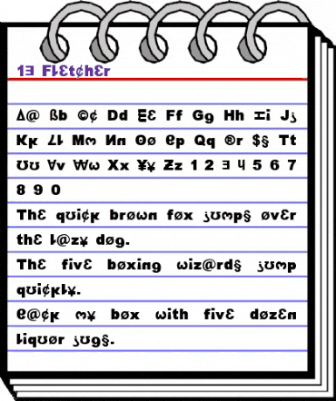13_Fletcher Regular animated font preview