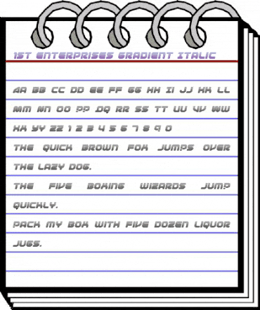 1st Enterprises Gradient Italic Italic animated font preview 1st Enterprises Gradient Italic Italic animated font preview