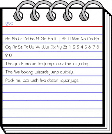 00299 Regular animated font preview