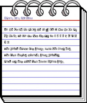 2Peas Gas Station 2Peas Gas Station animated font preview