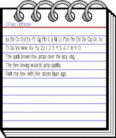 2Peas Lighhouse Regular animated font preview