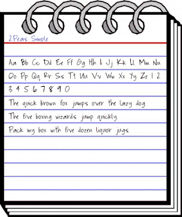 2Peas Simple Regular animated font preview 2Peas Simple Regular animated font preview