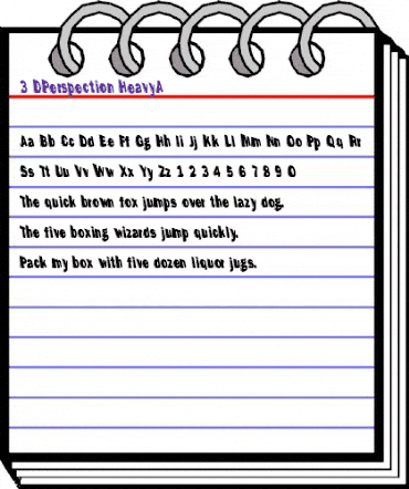 Perspection HeavyA animated font preview Perspection HeavyA animated font preview