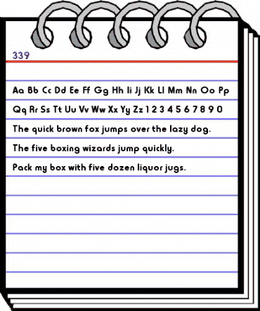 00339 Regular animated font preview