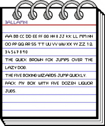 3allamni Regular animated font preview