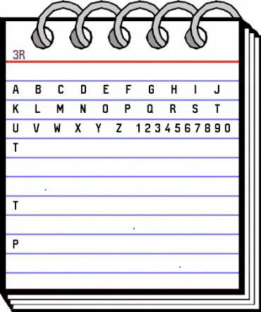 3Ringli Regular animated font preview