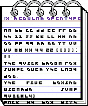 3x3 regular animated font preview