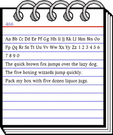 00466 Regular animated font preview