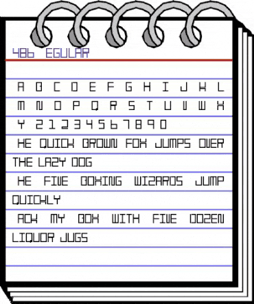 486 Regular animated font preview 486 Regular animated font preview