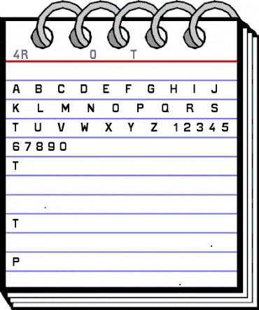 4Ringli Regular animated font preview