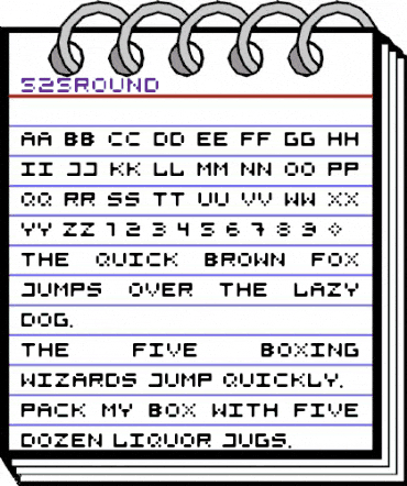 525round Regular animated font preview