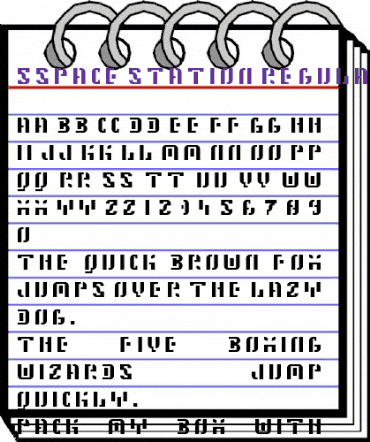 5Space Station Regular animated font preview