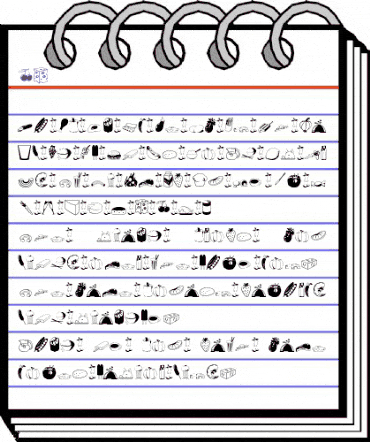 87 Regular animated font preview