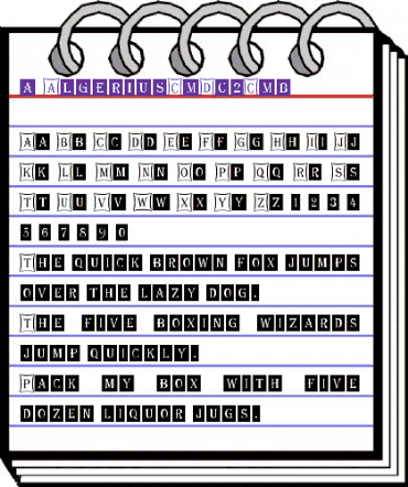 a_AlgeriusCmDc2Cmb Regular animated font preview