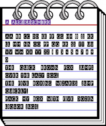 a_AlgidusCmBrk Regular animated font preview