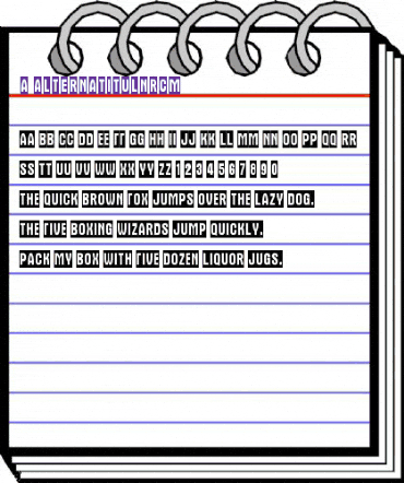 a_AlternaTitulNrCm Regular animated font preview