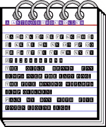 a_AntiqueTrdCmDc2Cb Regular animated font preview
