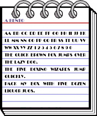 a_Bento Regular animated font preview