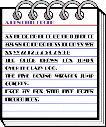 a_BentTitulDcFr Regular animated font preview