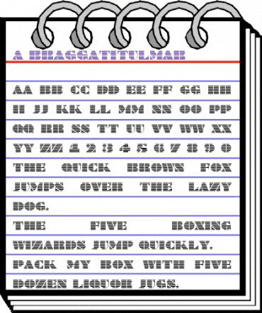 a_BraggaTitulMar Regular animated font preview