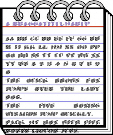 a_BraggaTitulMarUp Regular animated font preview