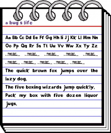 a bug's life Regular animated font preview a bug's life Regular animated font preview