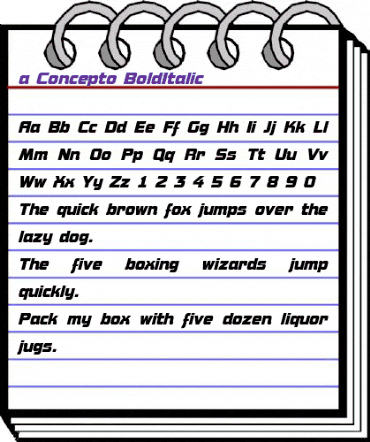 a_Concepto BoldItalic animated font preview a_Concepto BoldItalic animated font preview