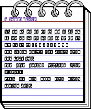 a_DodgerCmUp Regular animated font preview