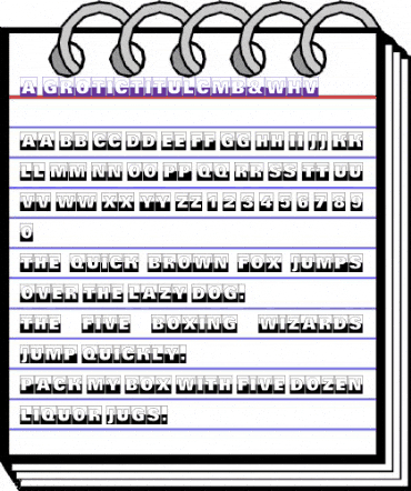 a_GroticTitulCmB&WHv Regular animated font preview