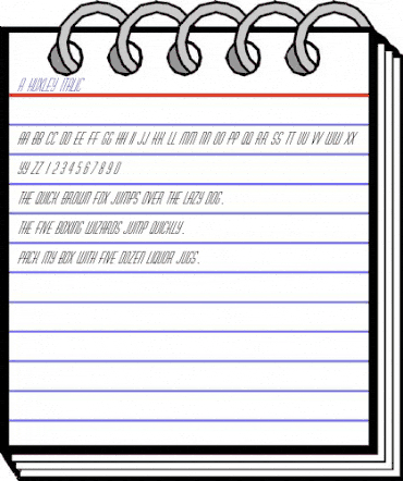 a_Huxley Italic animated font preview a_Huxley Italic animated font preview