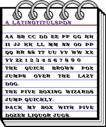 a_LatinoTitulSpDn Regular animated font preview a_LatinoTitulSpDn Regular animated font preview