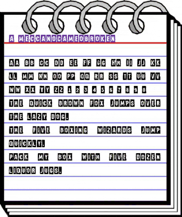a_MeccanoCmBrk Regular animated font preview a_MeccanoCmBrk Regular animated font preview