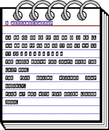 a_MeccanoCmUp Regular animated font preview a_MeccanoCmUp Regular animated font preview