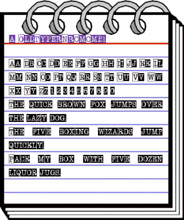 a_OldTyperNrCmCmb1 Regular animated font preview a_OldTyperNrCmCmb1 Regular animated font preview