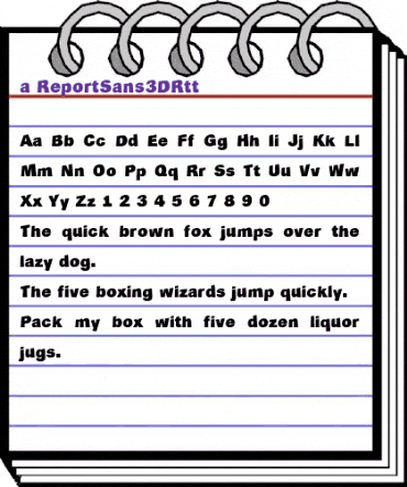 a_ReportSans3DRtt Regular animated font preview a_ReportSans3DRtt Regular animated font preview