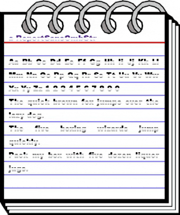 a_ReportSansCmbStr Regular animated font preview a_ReportSansCmbStr Regular animated font preview