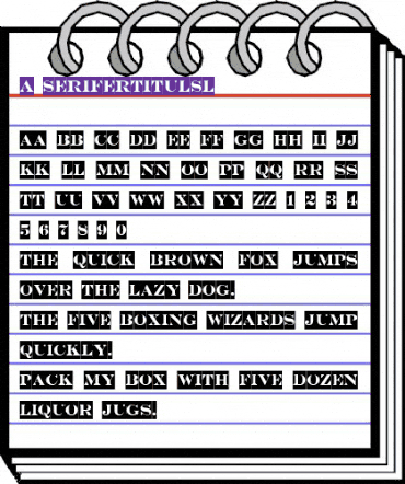 a_SeriferTitulSl Bold animated font preview