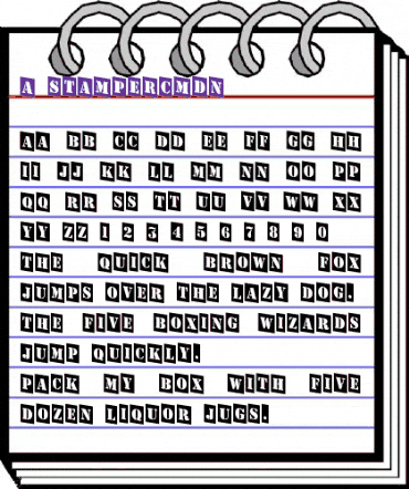 a_StamperCmDn Regular animated font preview