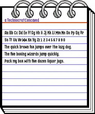 a_TechnocratCnc Regular animated font preview