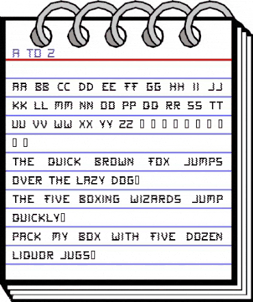 A to Z Regular animated font preview A to Z Regular animated font preview