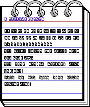 a_TrianglerCmDn Regular animated font preview
