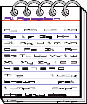 A.I. Rebellion Regular animated font preview A.I. Rebellion Regular animated font preview