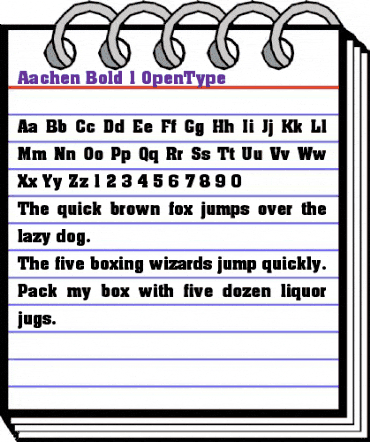 Aachen Bold animated font preview