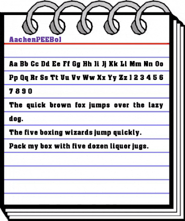 AachenPEEBol Regular animated font preview AachenPEEBol Regular animated font preview