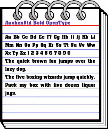Aachen Std Bold animated font preview Aachen Std Bold animated font preview