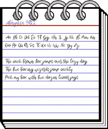 Abhyaksa FREE Regular animated font preview