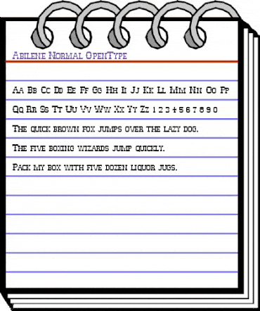 Abilene Normal animated font preview