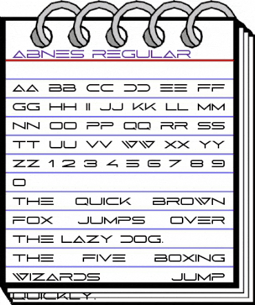 abnes Regular animated font preview