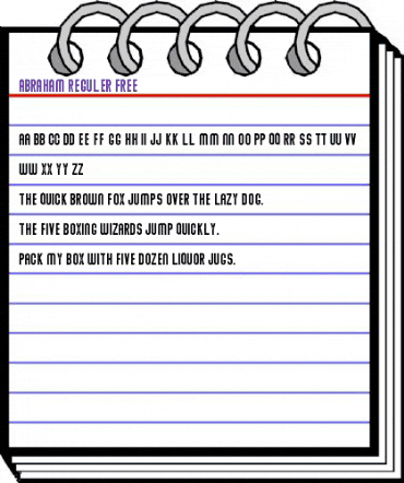 Abraham Stamp Stamp animated font preview