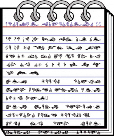 Absinth Flourishes II Regular animated font preview